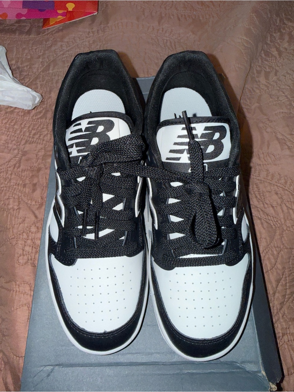 New Balance Black and White Low-Top Sneakers — Two-Tone Athletic Shoes